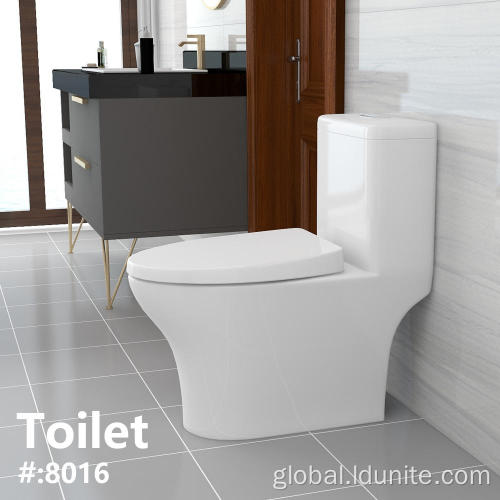 One Piece Ceramic Toilet Sanitary Ware Bathroom P-Trap Ceramic Toilet Dual Flush Manufactory